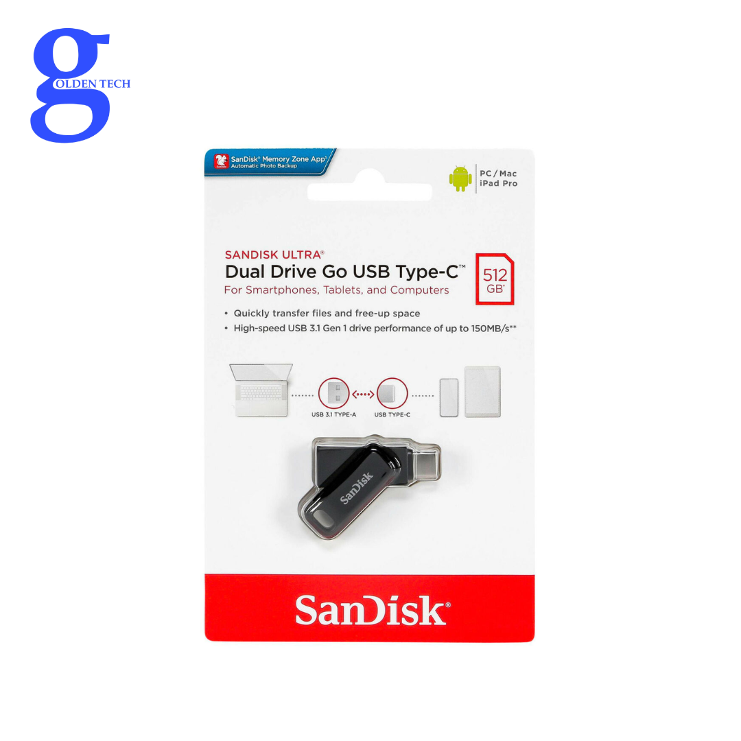 FLASH MEMORY SANDISK ULTRA DUAL DRIVE LUXE 512G TYPEC