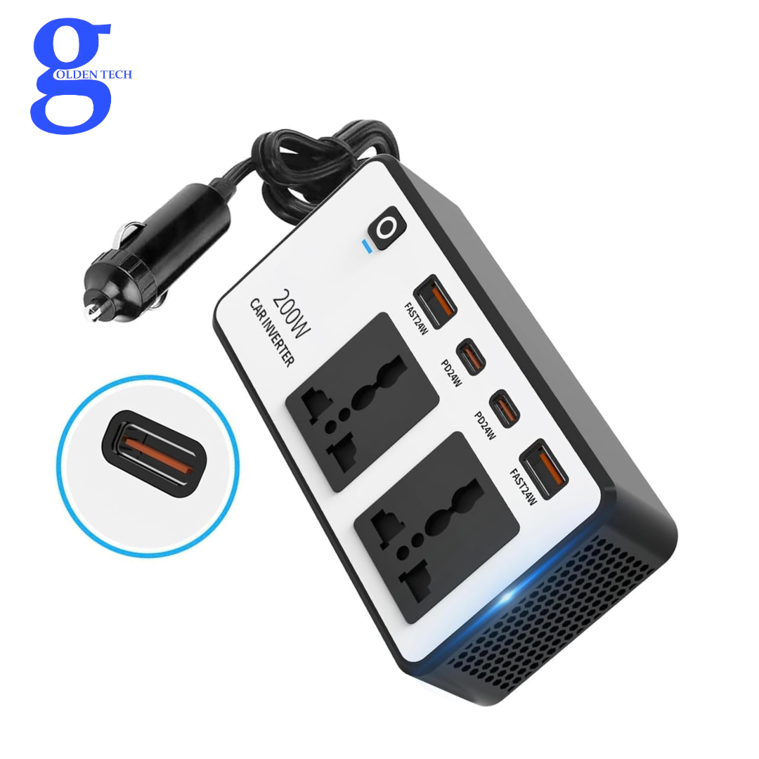 GOLDEN TECH CAR INVERTER 200W