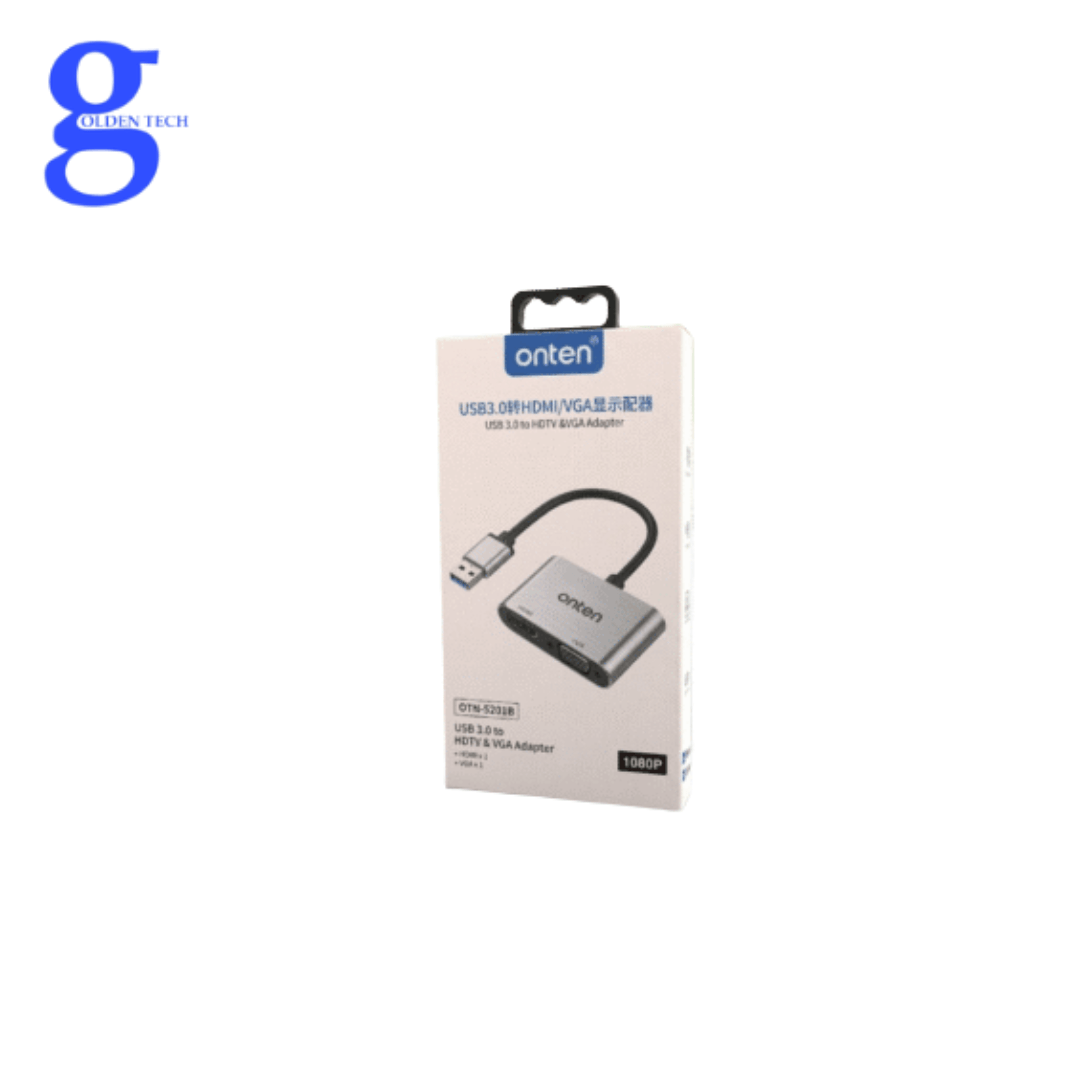 USB TO HDMI + VGA ONTEN OTN-5201B