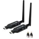 Wireless HDMI Transmitter and Receiver, 164Ft/100M Wireless HDMI Sender, 2.4/5.8GHz