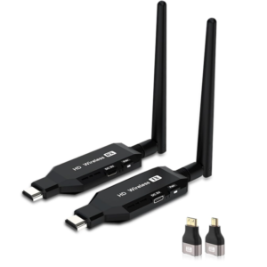 Wireless HDMI Transmitter and Receiver, 164Ft/100M Wireless HDMI Sender, 2.4/5.8GHz